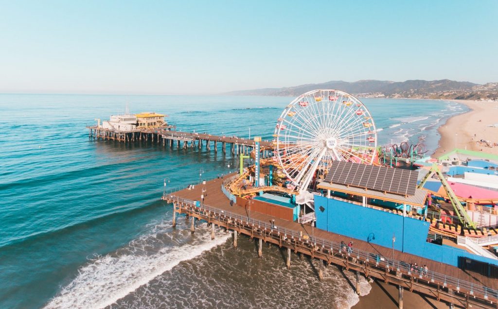 Santa Monica Beach and Pier